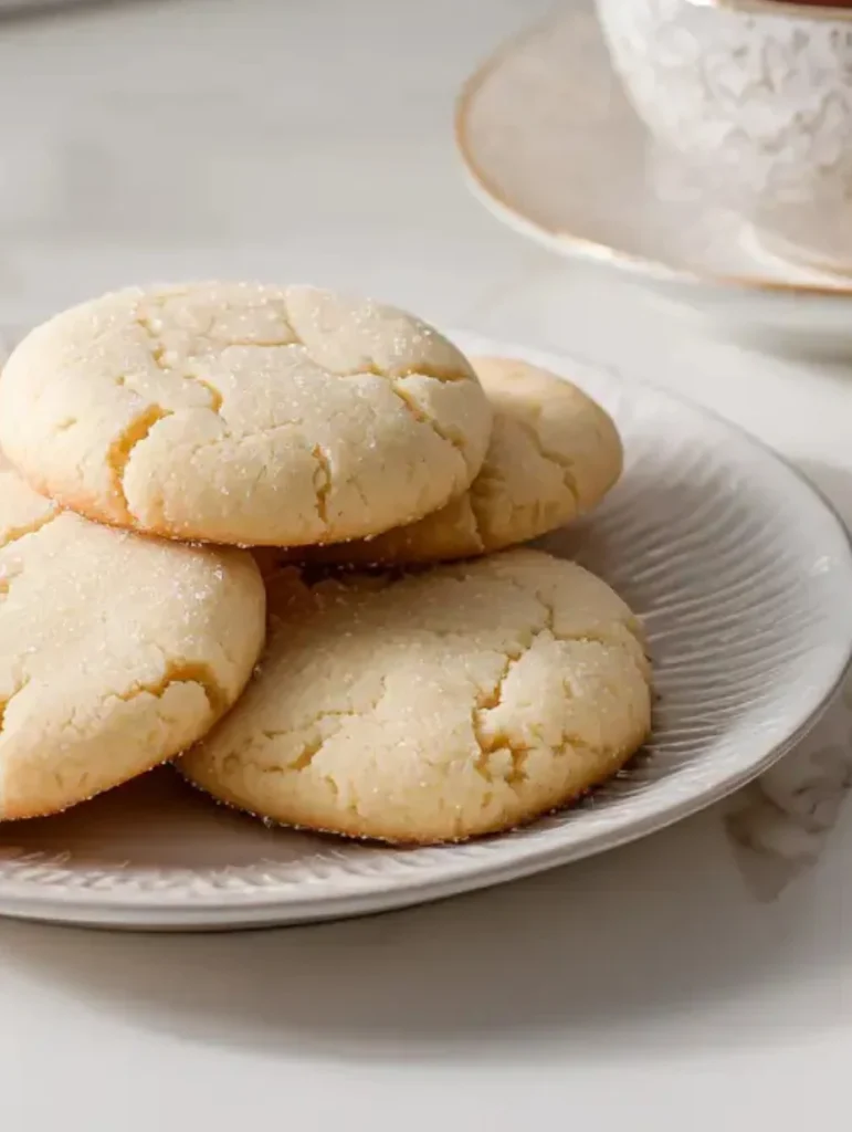 3 ingredient sugar cookies served