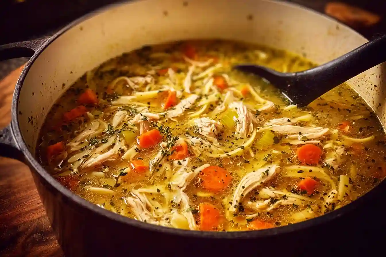 Savor the Comfort of Homemade Chicken Noodle Soup: Ready in 30 Minutes