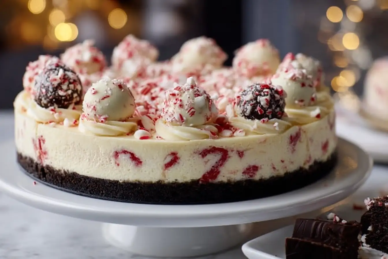 Indulge in the Ultimate Holiday Peppermint Cheesecake Delight