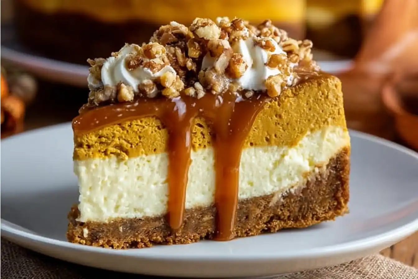 Delightful Pumpkin Cake Cheesecake Recipe for Fall Celebrations