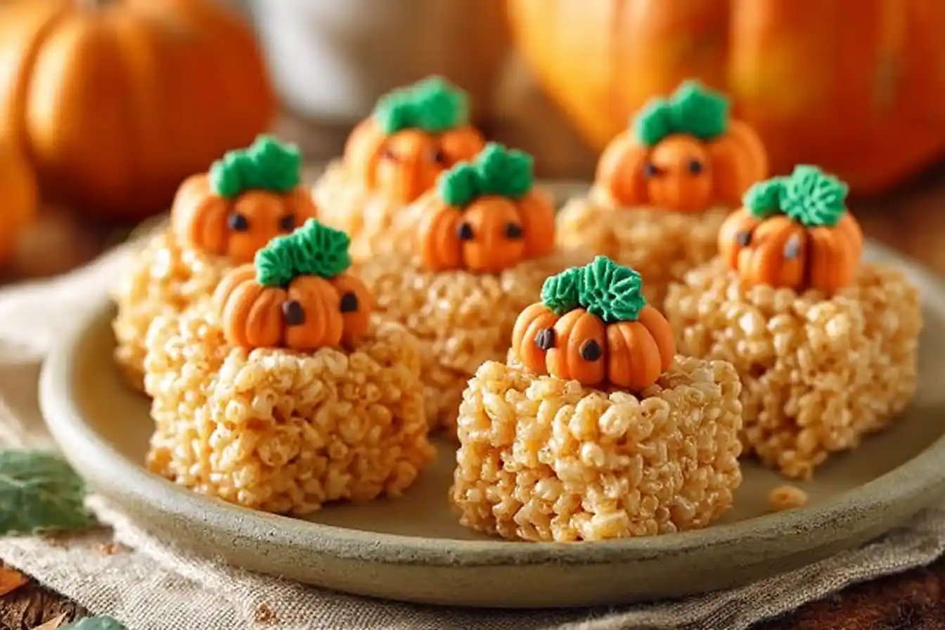 Pumpkin Rice Krispie Treats