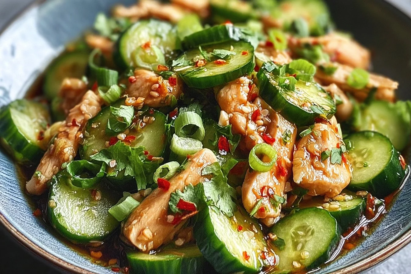 Delicious Thai Cucumber Salad with Chicken You’ll Crave