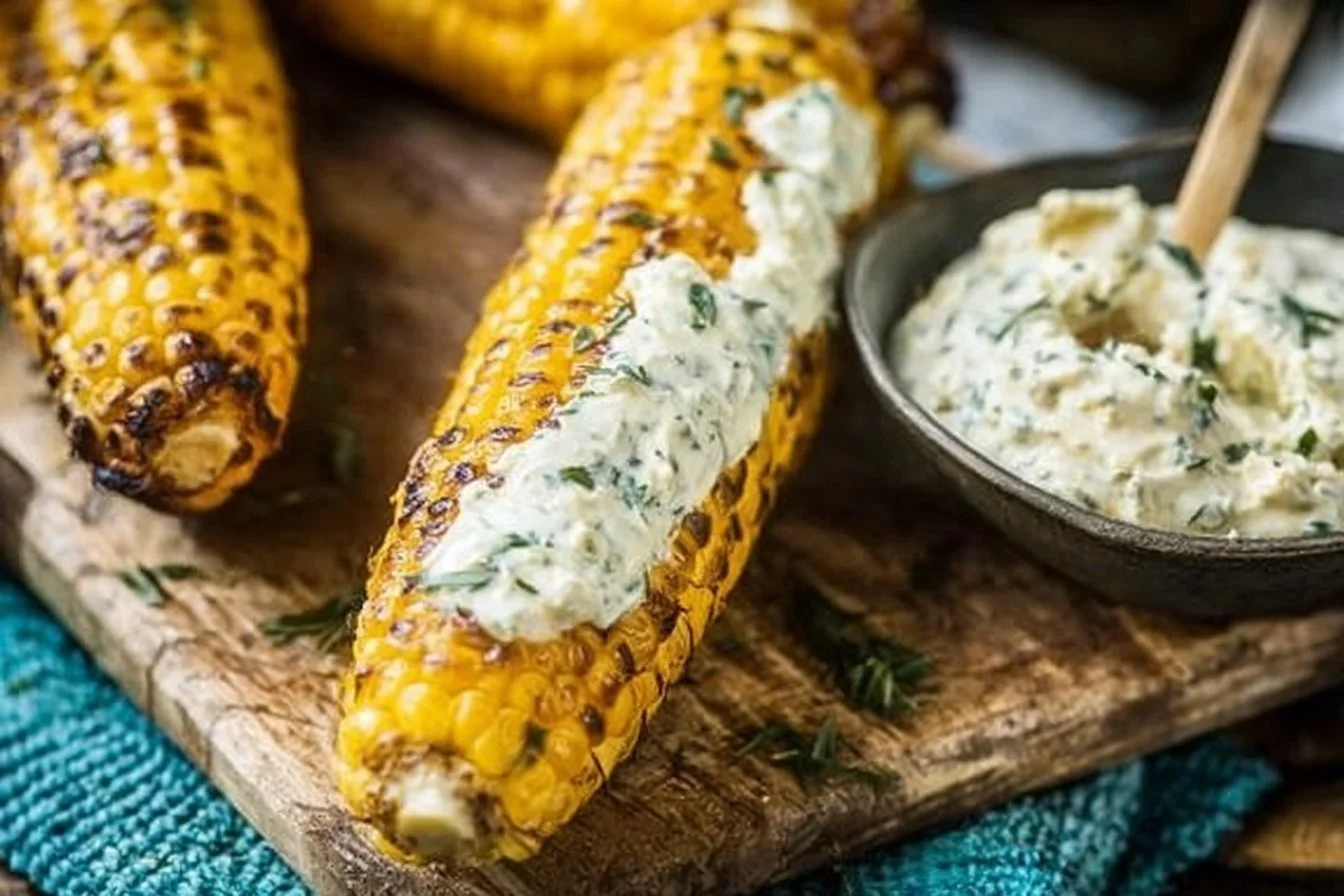 Grilled Corn with Spicy Lime Butter