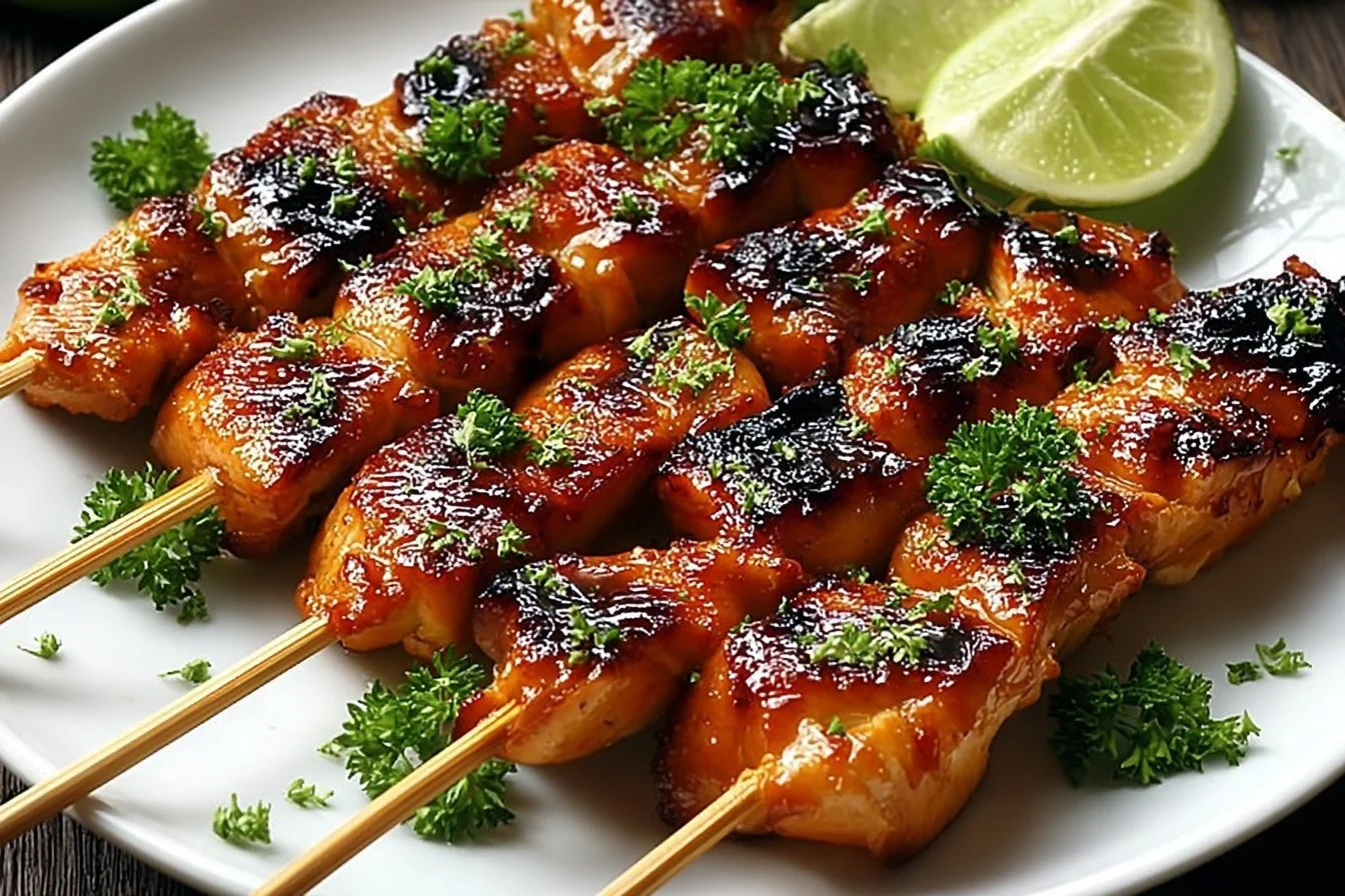 Tropical Grilled Thai Coconut Chicken Skewers