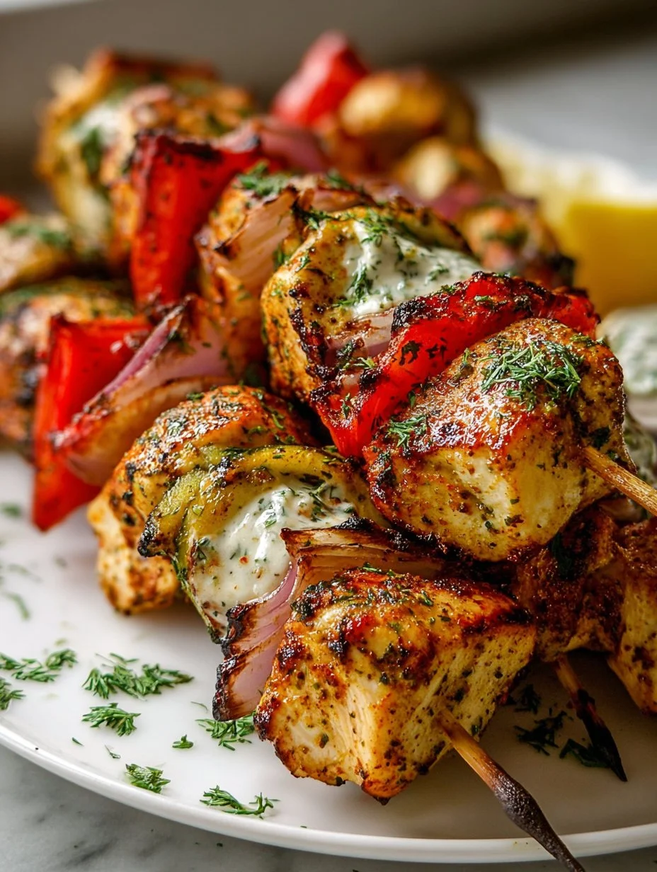 Greek Chicken Skewers (Souvlaki)