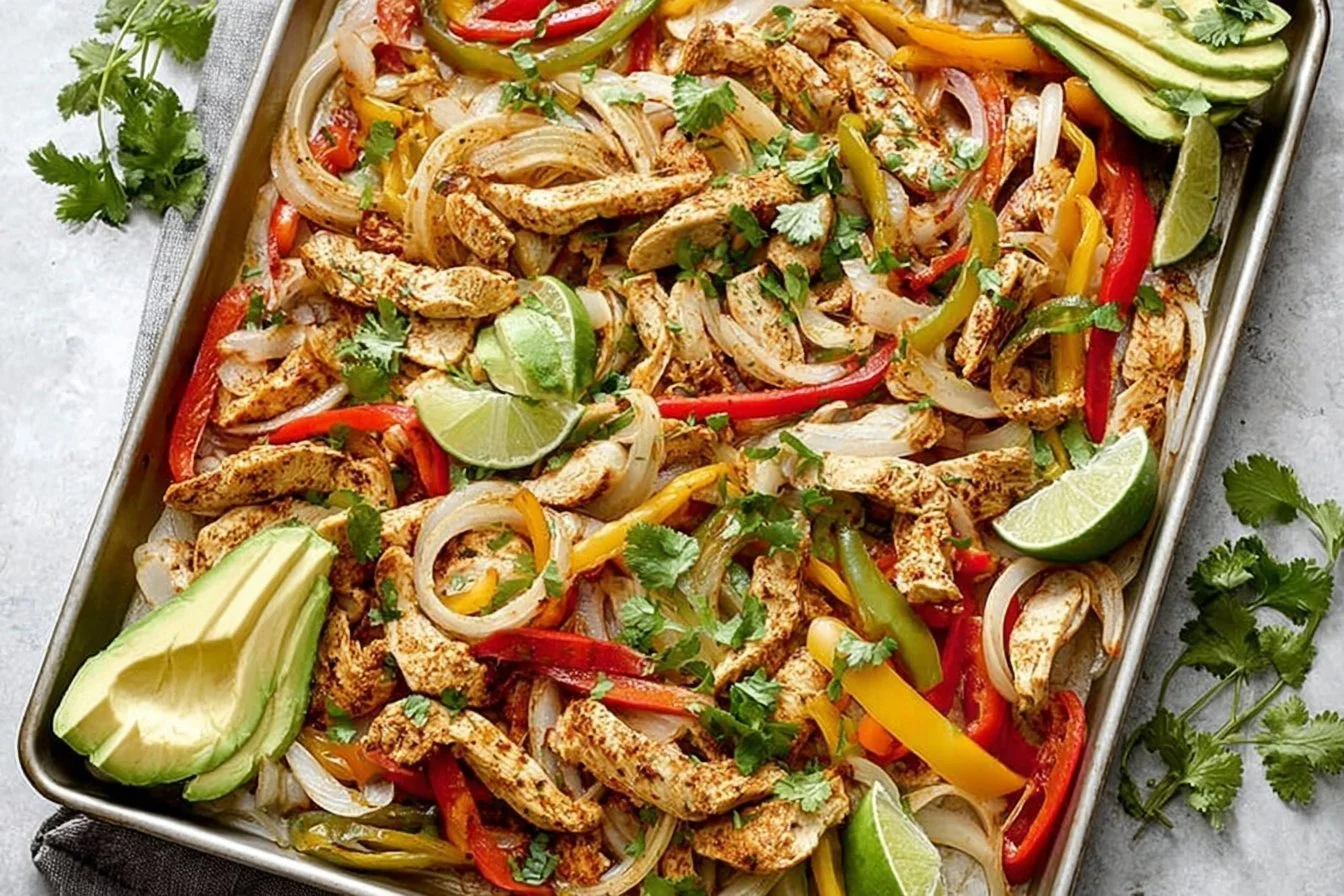 Sheet Pan Chicken Fajitas (Easy One-Pan Dinner)