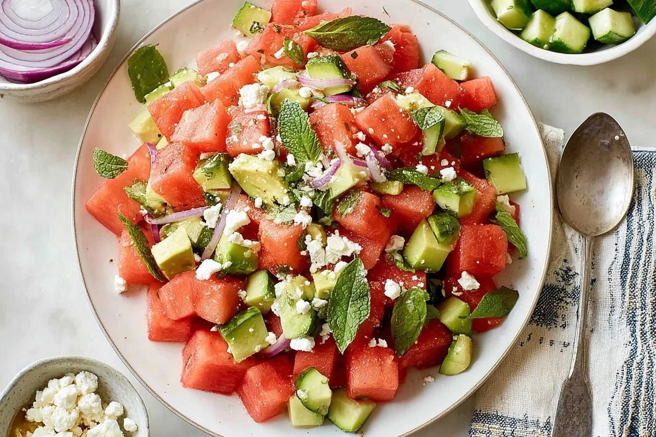 Watermelon Salad with Feta & Mint: Fresh, Juicy, and Ready in Minutes